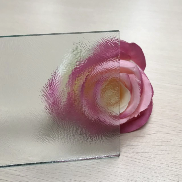 Ucuz fiyat 4mm net Şinşilla dekoratif desenli cam üreticisi Çin