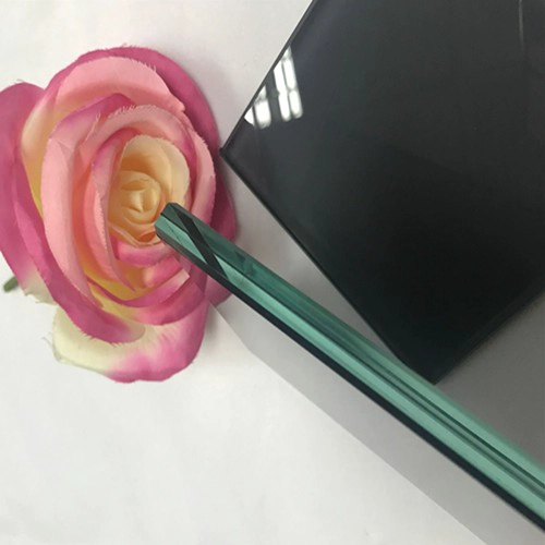 China architectural glazing 10.38mm dark grey black PVB film VSG laminated glass 551