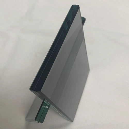 China architectural glazing 10.38mm dark grey black PVB film VSG laminated glass 551