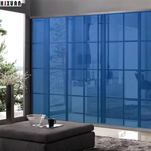 Producent szkła w Chinach 8.38mm ciemnoniebieski odblaskowy szkło bezpieczne laminowane