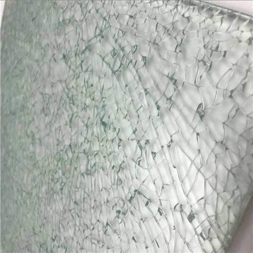 China boa qualidade decorativo gelo rachado fabricante de vidro laminado