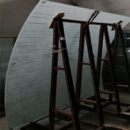 China China high quality 5+5mm Low iron Ceramic Pattern Printed curved tempered laminated glass suppliers manufacturer