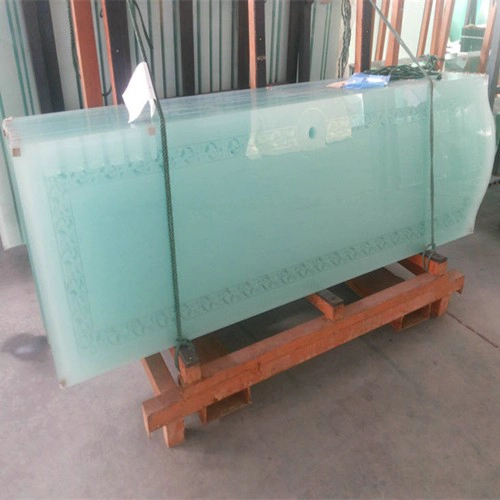 China high quality 8mm acid etched glass factory, 1/3 inch tinted colored acid etched glass manufacturers, translucent acid etched glass distributors