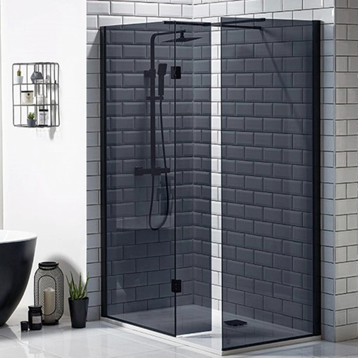 China hochwertige rahmenlose Glasduschkabine Hardwareshower Türscharniere Glas und Badezimmertürklemmen