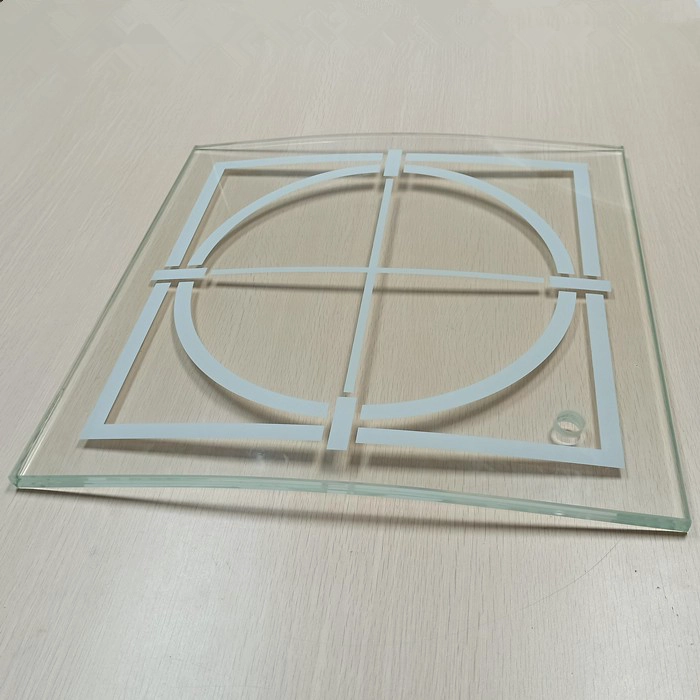 Producent Chiny wysokiej jakości fryty ceramiczne Sitodruk zakrzywiony wygięty hartowany hartowane laminowane balustrady szklane balustrady balkon ogrodzenie