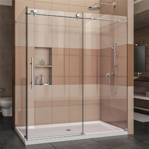 La sécurité en Chine sur mesure 3/8 pouce clair trempé écrans de douche en verre 10mm