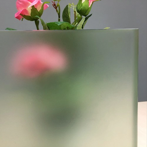 Custom cut 17.52mm frosted opaque translucent tempered laminated glass 884 price