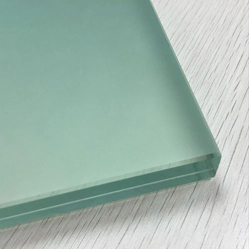 Custom cut 17.52mm frosted opaque translucent tempered laminated glass 884 price