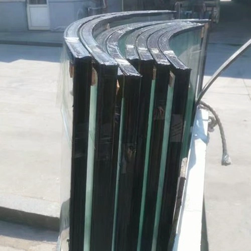 Custom made heat resistant and sound control curved double glazing insulated glass
