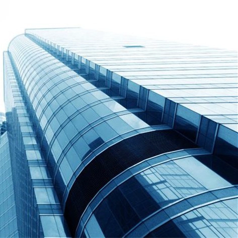 Custom made heat resistant and sound control curved double glazing insulated glass