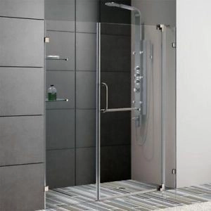 Prix usine 12 mm plate et courbée en verre trempé pour porte de douche et salle de bain avec vasque