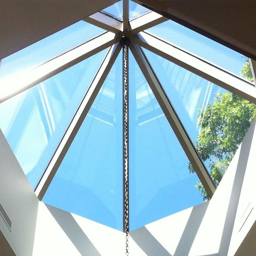 Täysi ratkaisu lasikupolikatosta, lasikatosta, ruostumattomasta teräksestä valmistettu Sky Skylight -lasi