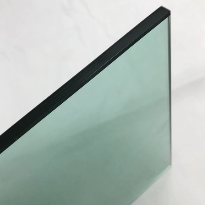 Nhà máy thủy tinh ở Trung Quốc 8mm ánh sáng màu xanh lá cây nhiệt ngâm giá kính cường lực