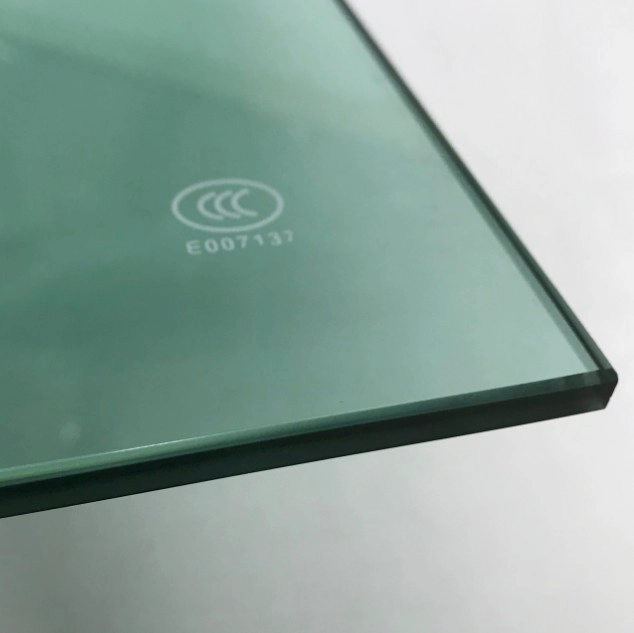 Nhà máy thủy tinh ở Trung Quốc 8mm ánh sáng màu xanh lá cây nhiệt ngâm giá kính cường lực