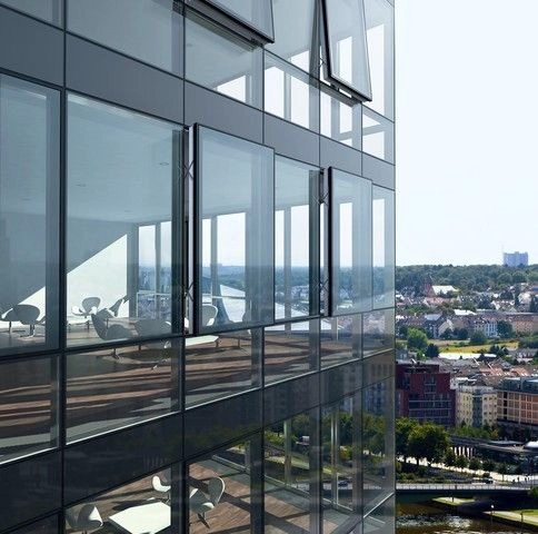 Good price 10+12a+10mm safety toughened insulated glass curtain wall
