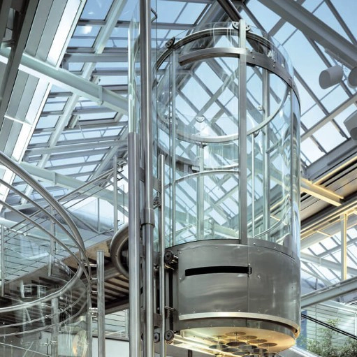 Good price 10mm super clear curve tempered glass elevator lifts wholesale