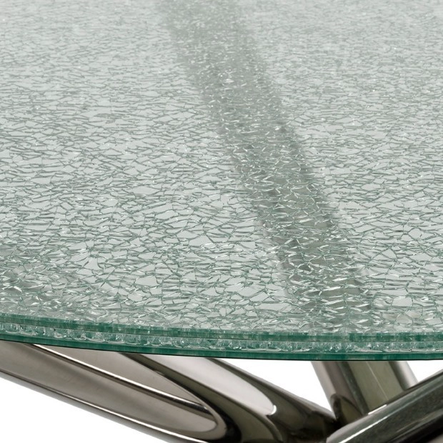 Buen precio 5 + 5 + 5mm hielo agrietado fabricante de mesa de vidrio laminado China