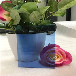 Boa qualidade preço razoável China 4mm azul escuro colorido float vidro fábrica
