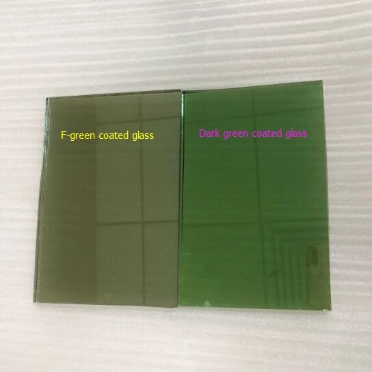 Importar vidro reflexivo de revestimento de cor verde francês de 4mm da China fábrica