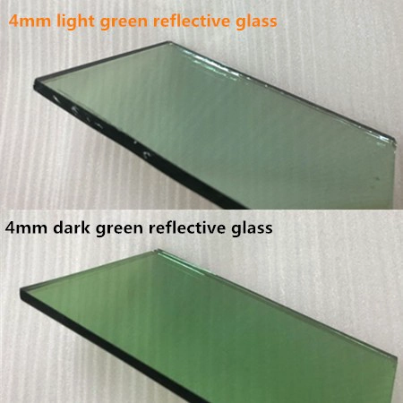 Importar vidro reflexivo de revestimento de cor verde francês de 4mm da China fábrica