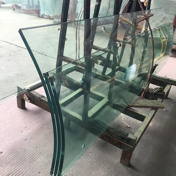 Bâtiment commercial résidentiel dupont ultra-clair PVB courbé en verre feuilleté trempé fabricant de l'ascenseur