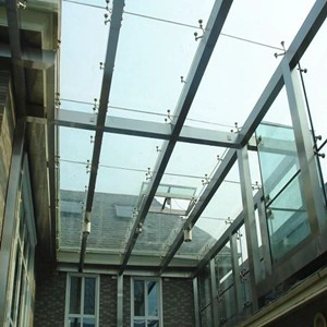 Toit de verre isolant feuilleté trempé sécurité 6 mm + 6 mm