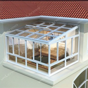 Toit de verre isolant feuilleté trempé sécurité 6 mm + 6 mm