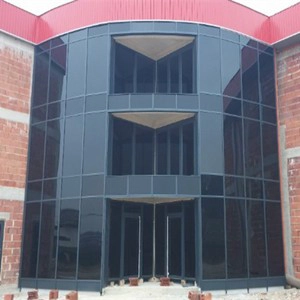 Safety 8mm dark grey tempered glass, impact resistant black color decorative glass 8mm