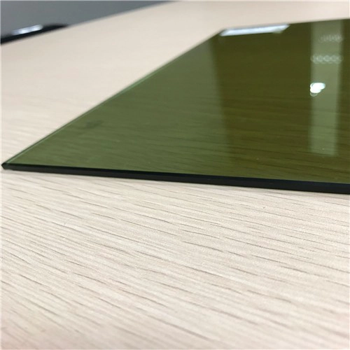 Solarsteuerung 5mm dunkelgrün reflektierende gehärtete Glasfabrik China