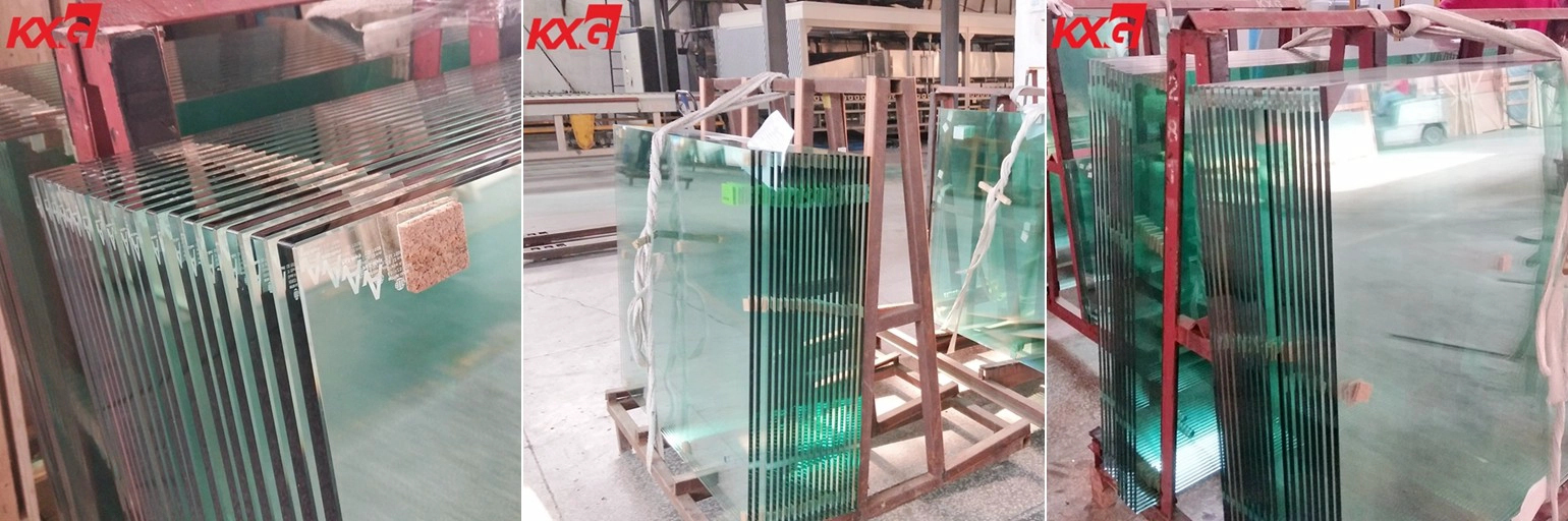 12mm heat soak clear toughened glass
