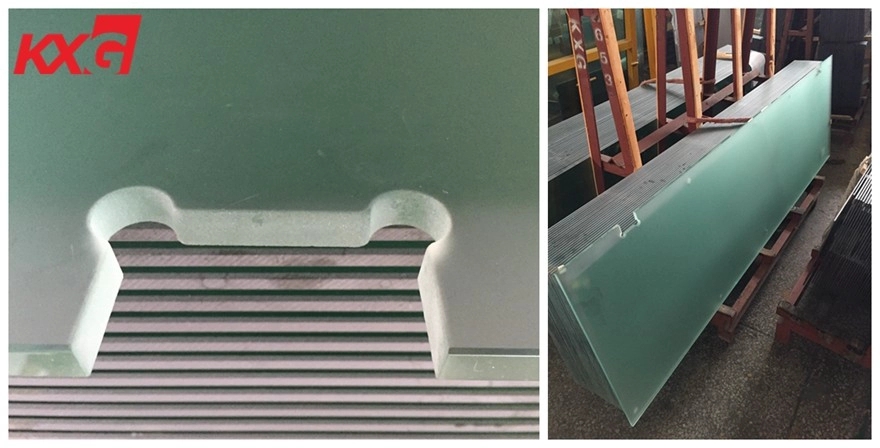 Tempered frosted glass for shower room bathroom processing