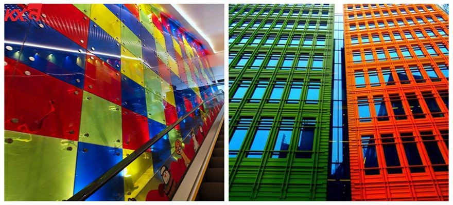 tinted glass building