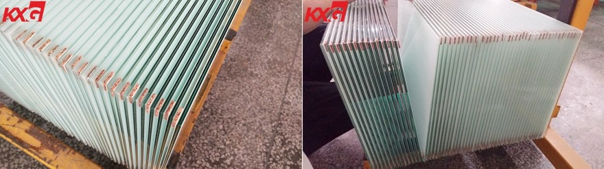 6.38mm white color PVB film laminated glass