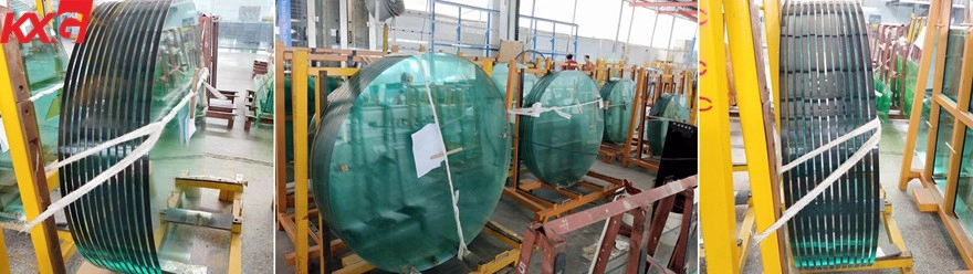clear tempered round glass table top