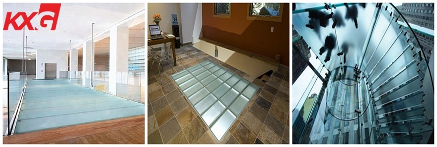 China high quality Non-Slip glass floor factory 