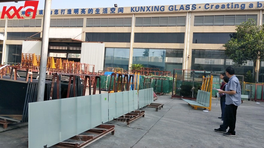10mm clear tempered frosted glass