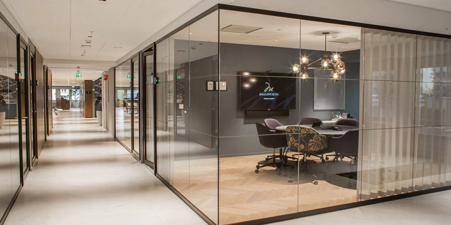 office partition glass tempered glass frameless glass