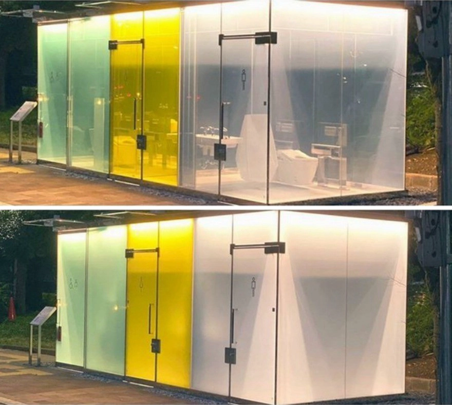 transparent toilet
