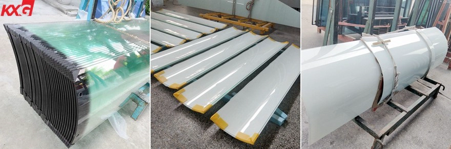 curved laminated glass railling