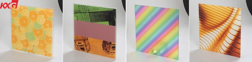 color painted tempered glass