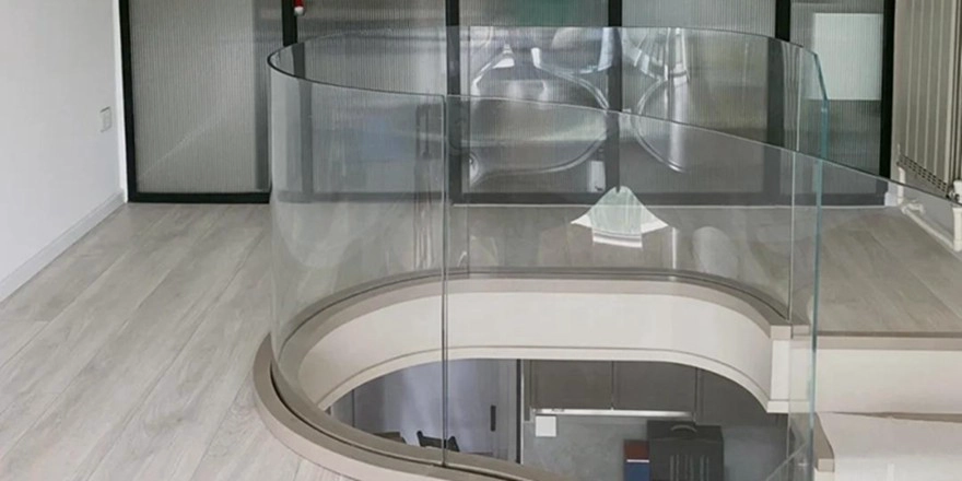 curved balustrade glass at home tempered safety glass