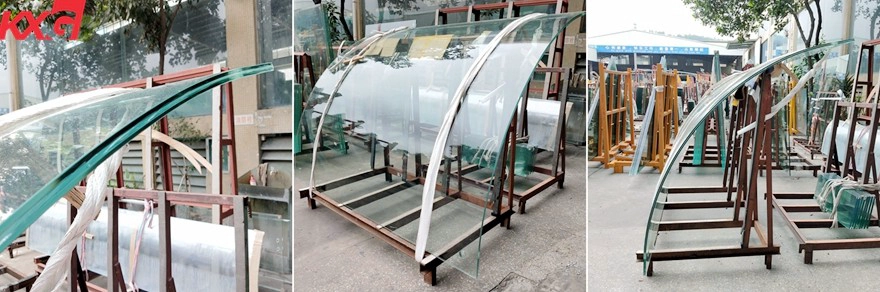 curved tempered laminated glass