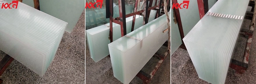acid etched tempered safety glass