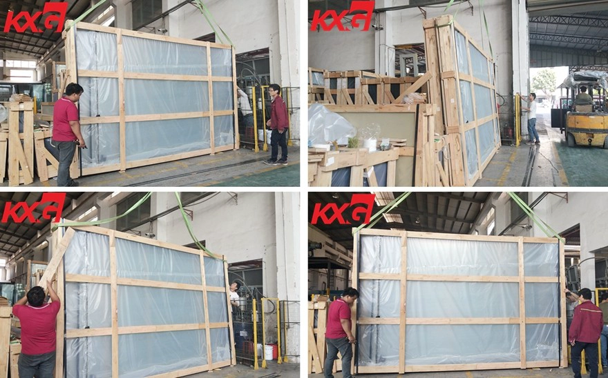 8mm ultra clear toughened double glazing glass packing