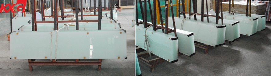 KXG acid etched frosted laminated glass