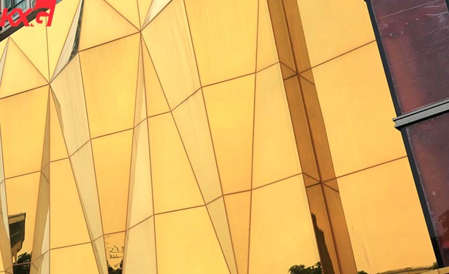 gold reflective glass
