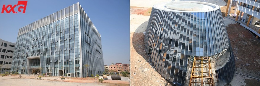 KXG safety tempered insulated glass curtain wall