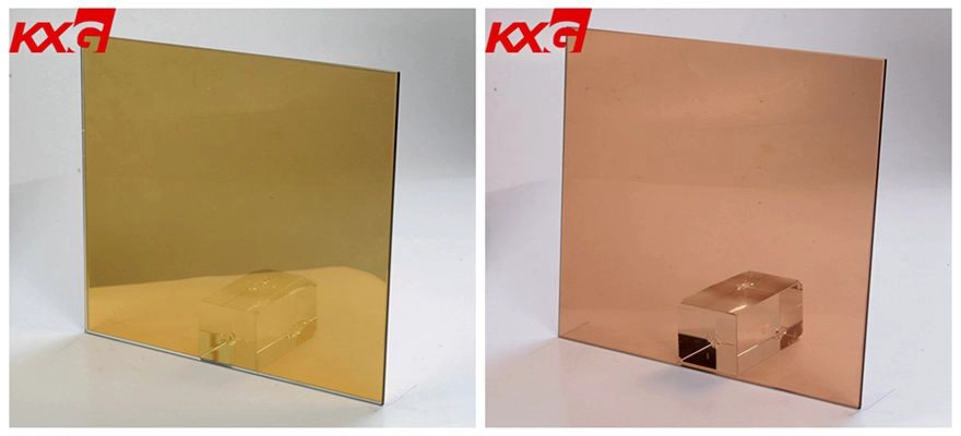 gold bronze tinted glass