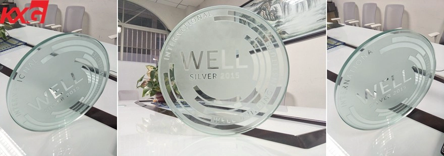 15mm acid etched frosted glass