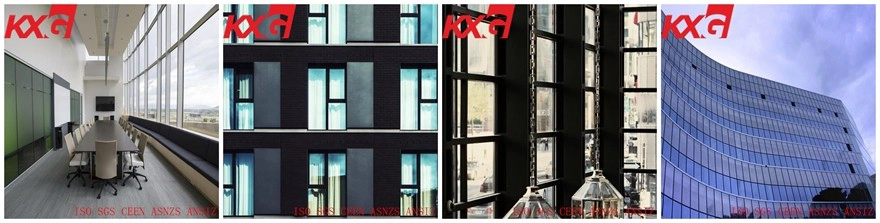 high transmittance offline soft coating low E glass China manufacturer for double glazed glass skylight facade